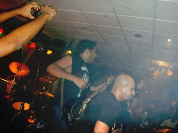 Wastedland performing live at Clash Of Irons II