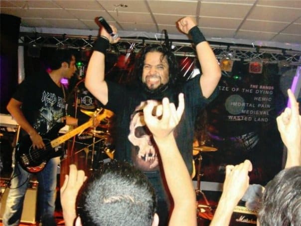 Wastedland performing live at Clash Of Irons II