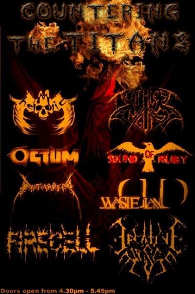 Wastedland performing live at Clash Of Irons II
