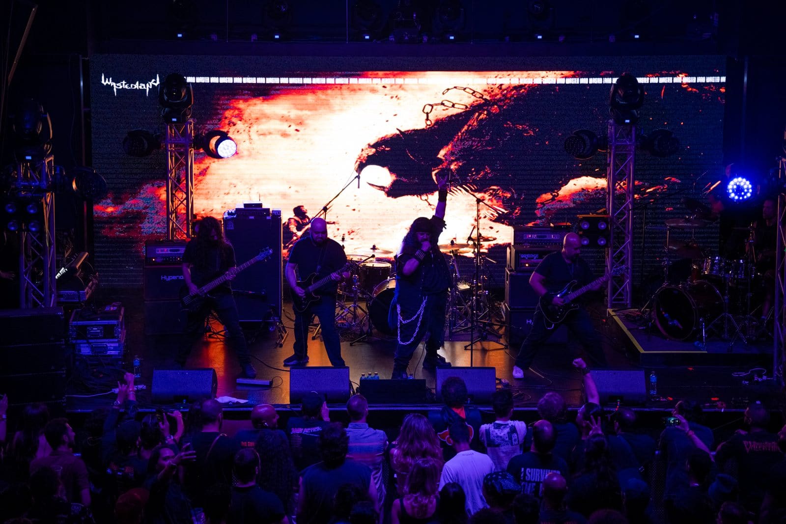 Wastedland performing live at Dubai Metal Festival